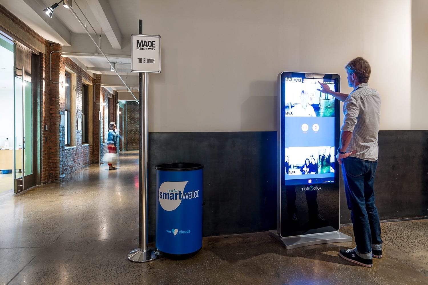 milk media interactive touchscreen kiosk system metroclick
