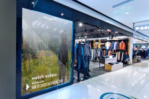 touch screen monitors in brick and mortaar storess factory