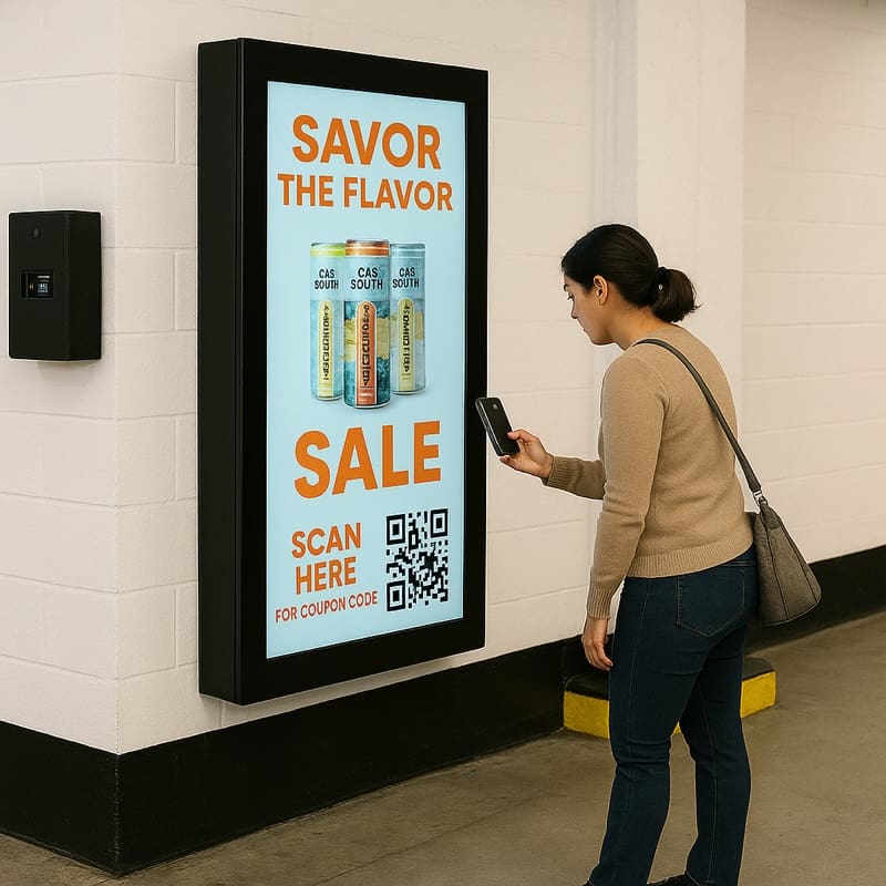 Blog 2 (experience) person scan QR code